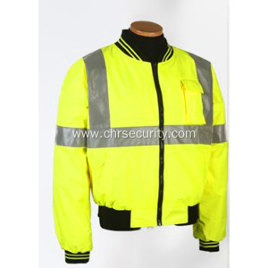 Reflective fashion safety cotton jacket